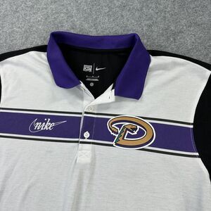 Arizona Diamondbacks Shirt Mens Medium Black MLB Baseball Nike Cooperstown Polo